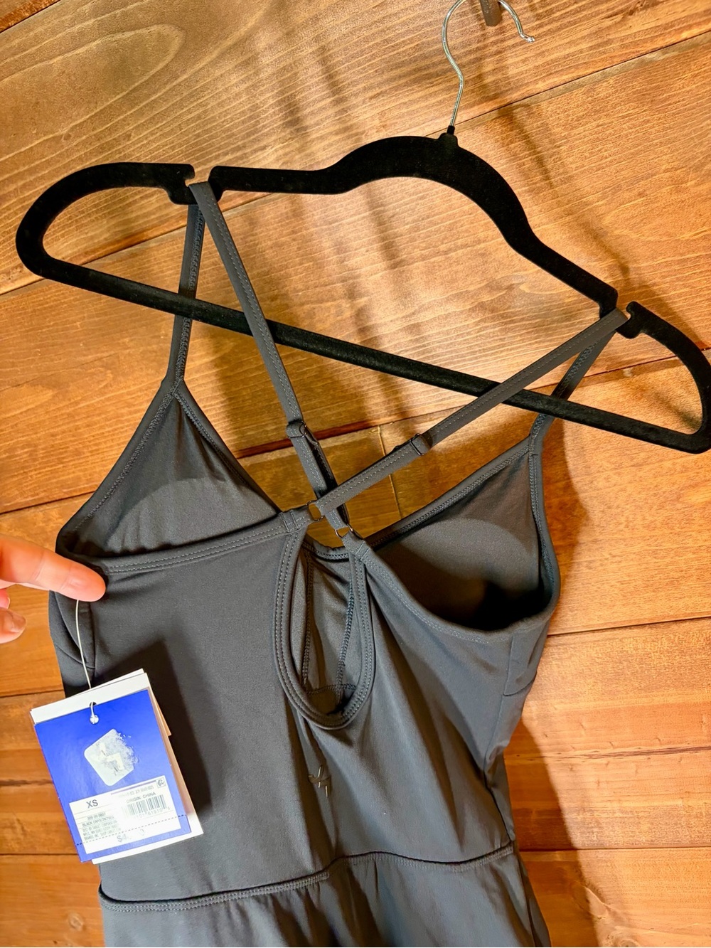 JoyLab Black Spaghetti Strap Mini Active Skort Dress Size XS 💕🖤 - Picture 5 of 8